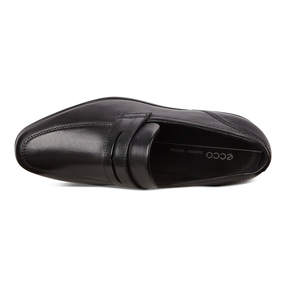 Loafers Hombre - ECCO Queenstown Penny - Negros - VQS796140